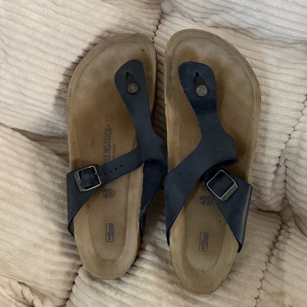 Birkenstock Navy Footbed Sandals
